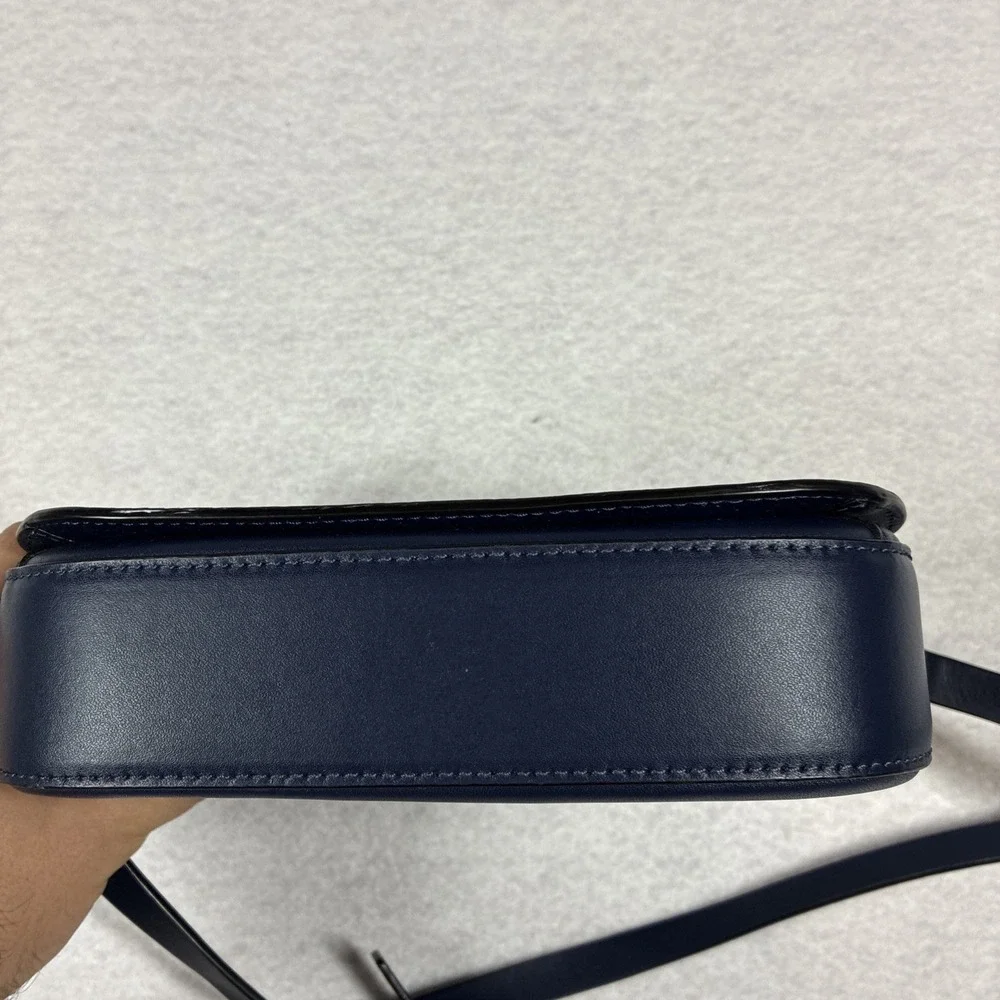 Kate Spade Nadine Colorblock Medium Flap Shoulder Bag Light Blue‎ / Navy